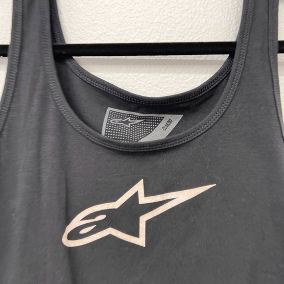 Alpine Black Tank Top with White Logo - Picture 4 of 7